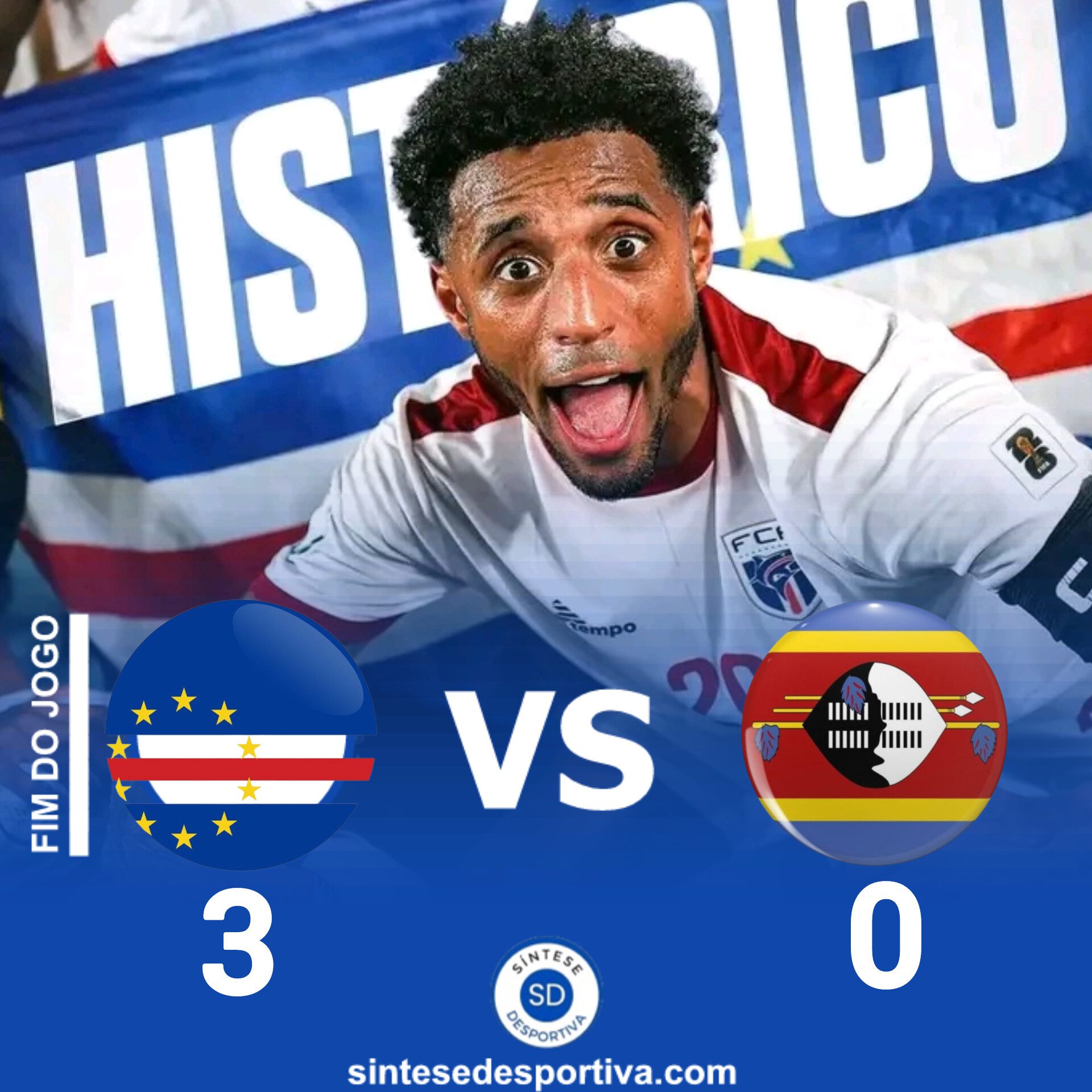Cabo Verde faz história e qualifica-se pela 1ª vez para o Mundial